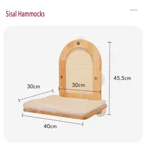 2024 नई बिल्ली झूला खिड़की/दीवार पर लगी बड़ी बिल्लियों का बिस्तर बिल्ली का पेड़ दोहरे उपयोग