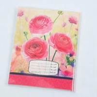 Copllent fleur couverture ouest-africaine Nail Book Gambie à carreaux page intérieure équitation Nail Book papeterie exercice papier cahier
