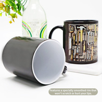 Tasses à café en céramique minimalistes personnalisées en usine, blanc pur mat brillant, tasse de Noël, vente en gros de tasses en céramique