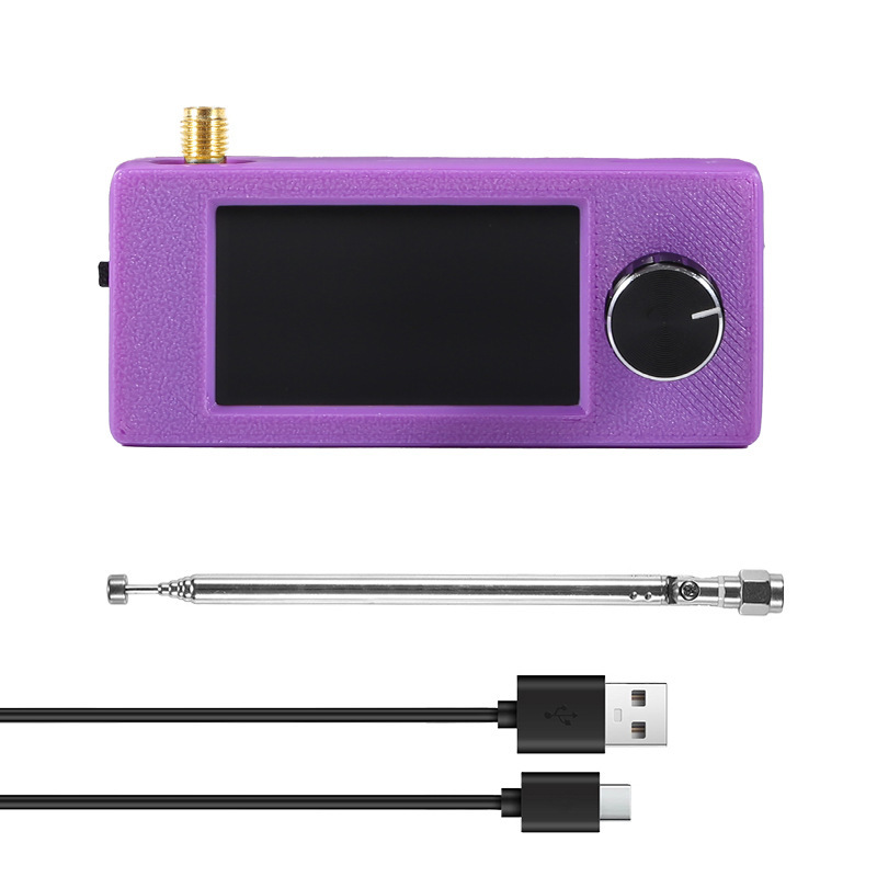 Purple machine + rod antenna