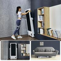 Tapis roulant électrique pliable de luxe Android sans installation avec écran tactile sans fil pour la fréquence cardiaque et les calories, idéal pour la maison