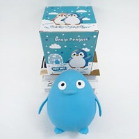 Jouet Squishy Pingouin Simulé de 18 cm à Décompression Lente, Anti-Stress, Boîte Mystère
