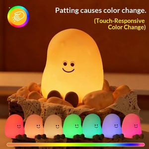 <span class=keywords><strong>Veilleuse</strong></span> pomme de terre pour enfants, 7 couleurs changeantes, <span class=keywords><strong>veilleuse</strong></span> en silicone souple, lampe tactile rechargeable, lampe de chevet, maison intelligente G26-33 - Product Image 1
