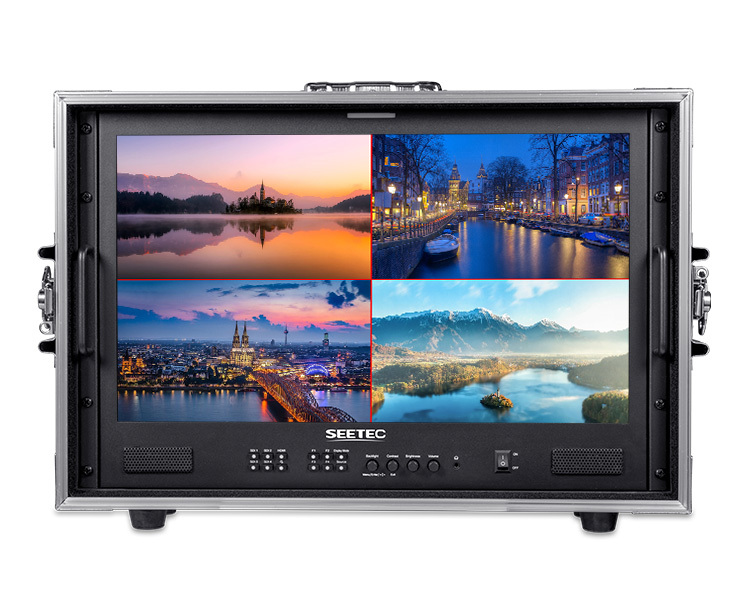 Seetec Atem215s-Co 21.5 Inch IPS <strong>Full</strong> <strong>HD</strong> Multi-Camera Director <strong>Monitor</strong> with 3G-SDI for Quad Split