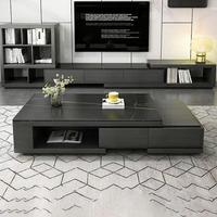 Meuble TV et table basse en pierre de haute qualité, design moderne et durable, dernier cri, pour salon et chambre.