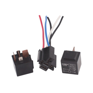 Otomotiv Röle Tabanı 12V 24V Araba 5 Yollu Röle Tutucu 5 Pin 40A Röle Soketi Kablo Montajı Özelleştirin - Product Image 2