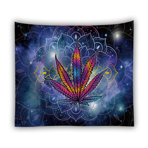 Arazzo con Foglia di Mandala e Foglia d'Acero, Stampa 3D Personalizzabile, Decorazione da Parete per Casa e Camera da Letto - Product Image 3