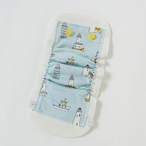 Popok Kain Bayi yang Dapat Digunakan Kembali, Berbahan Katun Quilted Tahan Air TPU, Dapat Disesuaikan, dan Dapat Dicuci - Product Image 3