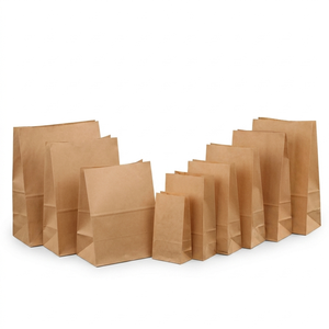 <span class=keywords><strong>Bolsas</strong></span> <span class=keywords><strong>de</strong></span> <span class=keywords><strong>Papel</strong></span> <span class=keywords><strong>Kraft</strong></span> Marrón con Logotipo OEM Impreso, <span class=keywords><strong>Bolsas</strong></span> Ecológicas para Llevar Comida <span class=keywords><strong>de</strong></span> Restaurante, con Asas <span class=keywords><strong>de</strong></span> Cinta Retorcida, Recicladas, Comerciales - Product Image 3