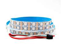 Bande LED adressable RGB WS2811 DC12V 5050 60 LED/m IP65/IP67/IP68 Contrôle vocal USB
