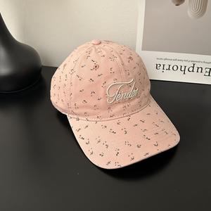 Gorra de Béisbol Deportiva Unisex de 6 Paneles, Ajustable, con Letras Bordadas en 3D Coreanas, de PVC, Mezclilla/Algodón, para Primavera/Verano - Product Image 6