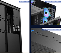 SNOWMAN Fast Ship PC ATX Case Gaming Cases 1mm SPCC Glass PC Cabinet CPU Carcasa para Gamer Support 10 PCS 120MM Fans PC Case