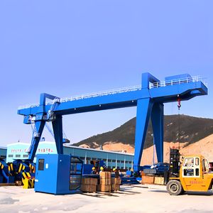 Grue <span class=keywords><strong>portique</strong></span> extérieure à double poutre de type MGH, grande capacité, hauteur de levage de 8 m, pour terrains de stockage de matériaux et terminaux - Product Image 3