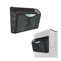 Archivador magnético de metal de gran capacidad, bandeja de documentos de oficina sin perforación, conveniente para uso en refrigerador