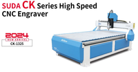 Router CNC de Alta Velocidade SUDA CK Series com Sistema de Controle CNC Profissional, Velocidade de Movimento de até 20m/min