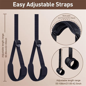 Ensemble de menottes réglables pour poignets et cuisses - Product Image 4