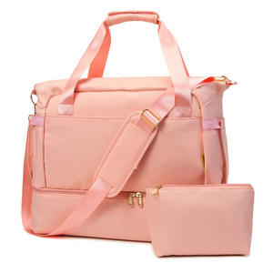 Sac de rangement multi-couches à séparation sec/humide, avec poignée confortable rembourrée, grande capacité, pour hommes et femmes, idéal pour le yoga, la natation, les voyages d'affaires - Product Image 4
