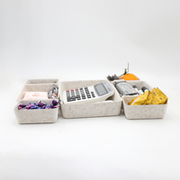 Panier de rangement en feutre polyester écologique, non toxique, portable et léger, bacs de rangement de bureau modulaires pour le rangement des articles divers