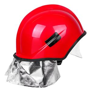 Protection de cou pour casque de pompier avec bande réfléchissante jaune/rouge, durable, rigide, avec support de lampe torche en option, accessoire pour pompier - Product Image 6