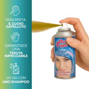 Spray Colorante per Capelli Divertente per Feste 100ml Rosso Tinta Temporanea per Uso Festivo - Product Image 4