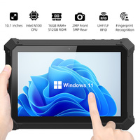 Industrial Rugged 10inch Windows Tablet PC Intel N100 16GB RAM 512GB ROM 2D Barcode Scanner Win 10/11 Tabletas con huella digital