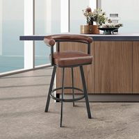 Tabouret de bar contemporain en fer, design moderne et épuré, chaise haute pour la maison, l'hôtel, comptoir de salle à manger tendance