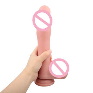 9,44 inch extra grote siliconen dildo mallen, 9-frequentie vibratie seksspeeltje, schokkende rubberen gigantische dildo voor vrouwen - Product Image 2