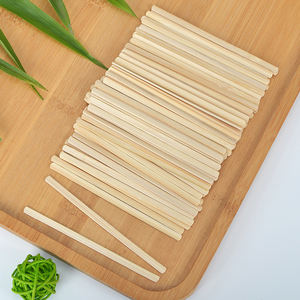 Venta al por mayor de mini agitadores de bambú biodegradables ecológicos personalizados de grado alimenticio desechables palitos de café sabor miel - Product Image 4