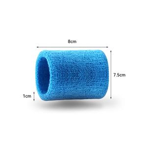 Benutzer definierte Baumwolle Armband gestickte Schweiß bänder Kein <span class=keywords><strong>Minimum</strong></span> für das Training - Product Image 4