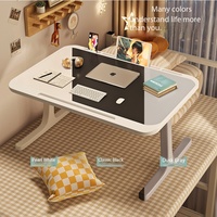 Table pliante de chevet, table pour ordinateur portable, table de dortoir étudiant, bureau d'écriture, table de repas domestique pour personne paresseuse