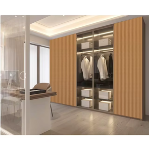 Panel Decorativo de Pared Acanalado de MDF de 18MM de Primera Calidad, Textura de Madera, para Interiores Residenciales y Comerciales Modernos - Product Image 2