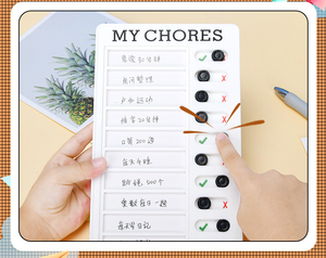 Mới treo thẻ ghi nhớ tin nhắn danh sách kiểm tra máy tính xách tay sáng tạo tự làm hình chữ nhật chois của Tôi Tự Kỷ Luật cardbook - Product Image 3