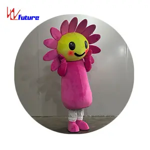 向日葵眼镜3D吉祥物服装，用于角色扮演和游行