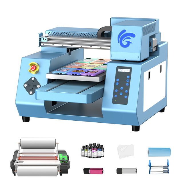 Free Shipping Hoson Motherboard XP600 Dual Head UV Printer A3 Size with Laminator High Quality Print for Phone Case Glass Bottle