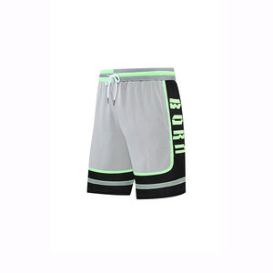 卸売ピンストライプバスケットボールメッシュジムショーツヴィンテージバイカーランニングスポーツメッシュメンズカスタムバスケットボールショーツ - Product Image 5