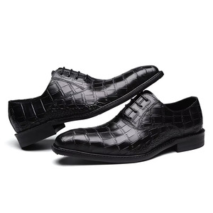Zapatos Formales de Negocios para Hombre, de Piel Genuina, Punta Cerrada, Sin Cordones, con Diseño de Grafiti y Suela de Goma, Otoño 2026, Superventas - Product Image 4
