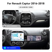 Écran ZWNAV 13,1"+12,3" pour Renault Captur 2016-2018 Android15 Carplay sans fil DSP GPS Navi Autoradio stéréo 4G WiFi OEM