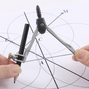 Foska New Item Bán Chạy Nhất Trường Toán Học Hình Học Thiết Lập Sinh Viên Vẽ Nguồn Cung Cấp Kim Loại La Bàn Với Thước Thước Cho Trẻ Em - Product Image 6