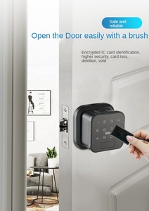 Cerradura <span class=keywords><strong>Interior</strong></span> con teclado de huella dactilar, llave de muesca, para puerta inteligente, Tuya, gran oferta - Product Image 3