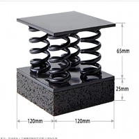 Isolateur de vibrations de sol robuste et brique d'isolation en caoutchouc pour système de plancher flottant, insonorisation pour cinéma, KTV, salle de sport