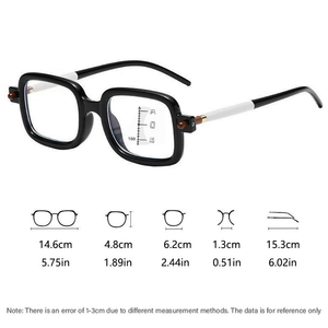 <span class=keywords><strong>Presbicia</strong></span> progresiva multifocal moda fotocromática anti luz azul marco cuadrado <span class=keywords><strong>gafas</strong></span> de lectura para hombres y mujeres - Product Image 3