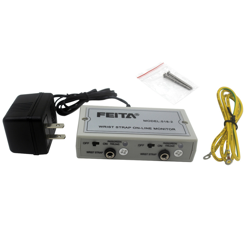Оптовая продажа 518-2 авто-будильник ремешок онлайн монитор/ЭСР антистатический ремешок тестер