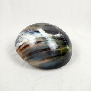 Attrape-rêves artisanal en corne de buffle naturelle polie, motif rayé thème ange, écologique, décoration intérieure, cadeau de mariage, artisanat - Product Image 1