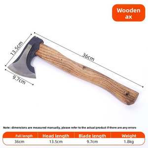 <span class=keywords><strong>Hacha</strong></span> Táctica <span class=keywords><strong>de</strong></span> Supervivencia Forjada a <span class=keywords><strong>Mano</strong></span> en Acero con Alto Contenido <span class=keywords><strong>de</strong></span> Carbono, Mango <span class=keywords><strong>de</strong></span> Madera Resistente, para Camping, Caza y Aventuras al Aire Libre - Product Image 4