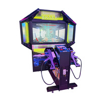 Grand simulateur de tir d'intérieur pour adultes, machine de jeu de tir Ghost SWAT en métal et plastique de 55 pouces, borne d'arcade à monnayeur pour deux joueurs