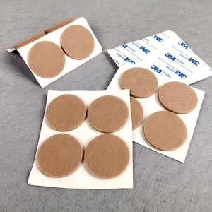 แผ่นรองกันลื่นสำหรับเฟอร์นิเจอร์ แผ่นกันเสียงแบบมีกาวในตัว แผ่นรองขาเฟอร์นิเจอร์ทรงกลม แหวนยางกันเสียง - Product Image 3