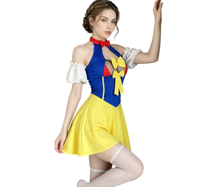 Nuovi Costumi di Halloween Peeqi per Donne, Abiti da <span class=keywords><strong>Biancaneve</strong></span>, Uniformi per Discoteca, Abbigliamento per Feste, Completo Femminile - Product Image 2
