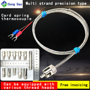 สปริงเทอร์โมคัปเปิล <span class=keywords><strong>K</strong></span>-clasp PRESSURE-clasp เซ็นเซอร์วัดอุณหภูมิแบบปรับได้สำหรับเครื่องฉีดขึ้นรูป - Product Image 2
