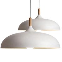 Moderne Simple Haute Qualité Décoration de La Maison salle à manger Cuisine Blanc Noir Dôme Pendentif Lumières