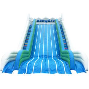 Açık dev uzun şişme havuz kaydırağı büyük şişme 3 Lane yetişkinler ve çocuklar için şişme slayt - Product Image 2